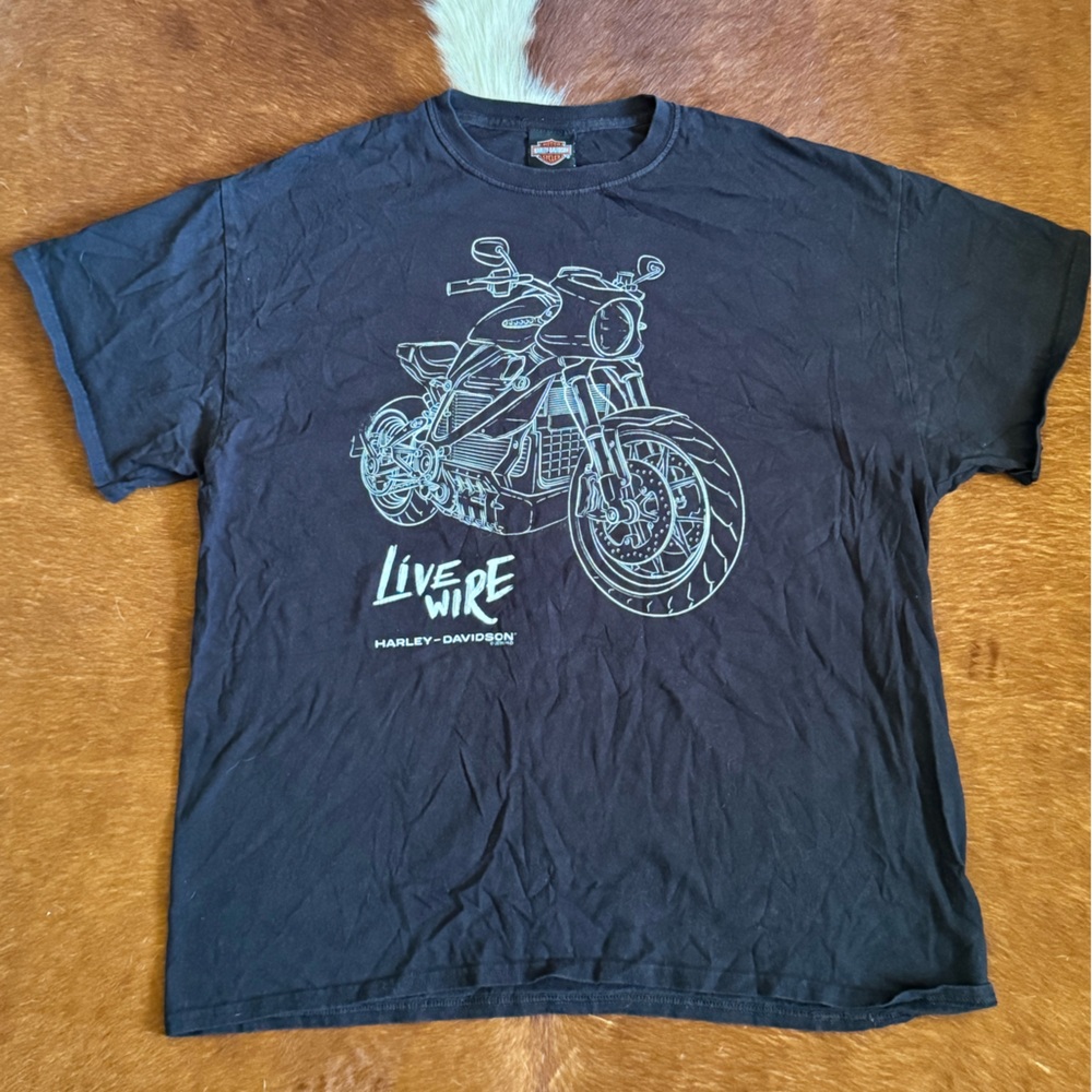 Harley-Davidson | Black and White Logo Tee